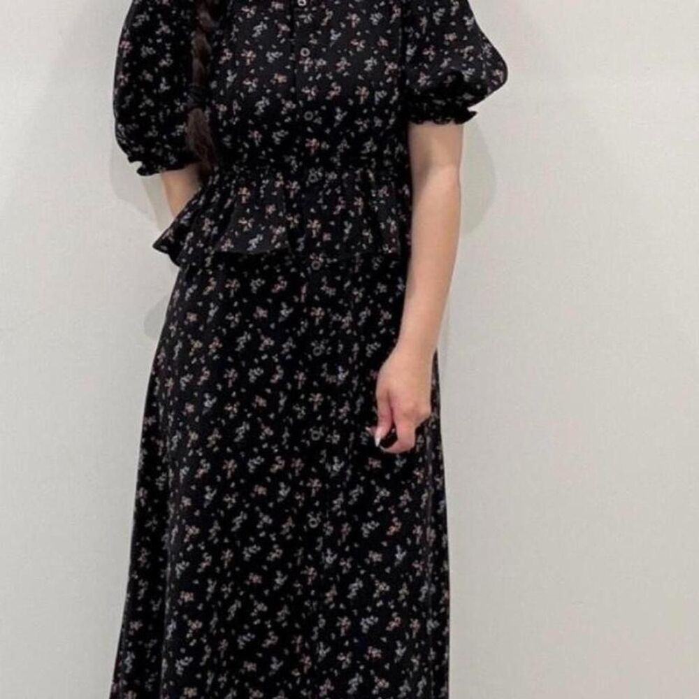 Rokh Women's Navy and Black Dress